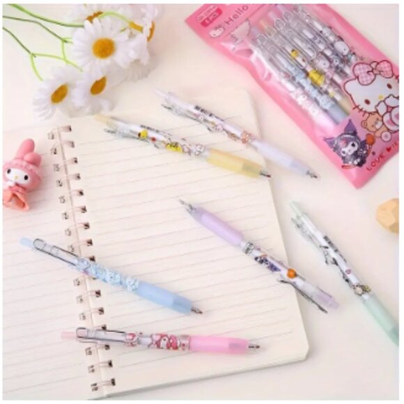 QD - 2301-6 Hello Kitty Mix Character Pens 6 pack - Picture 4 of 5